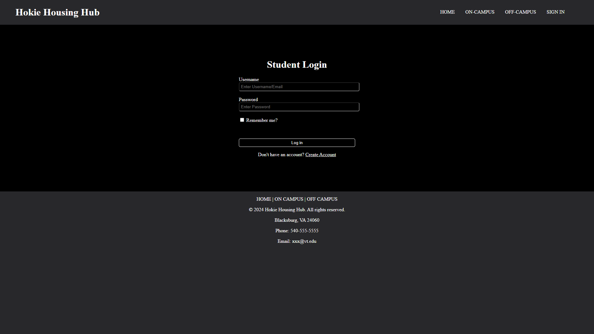 Login Page